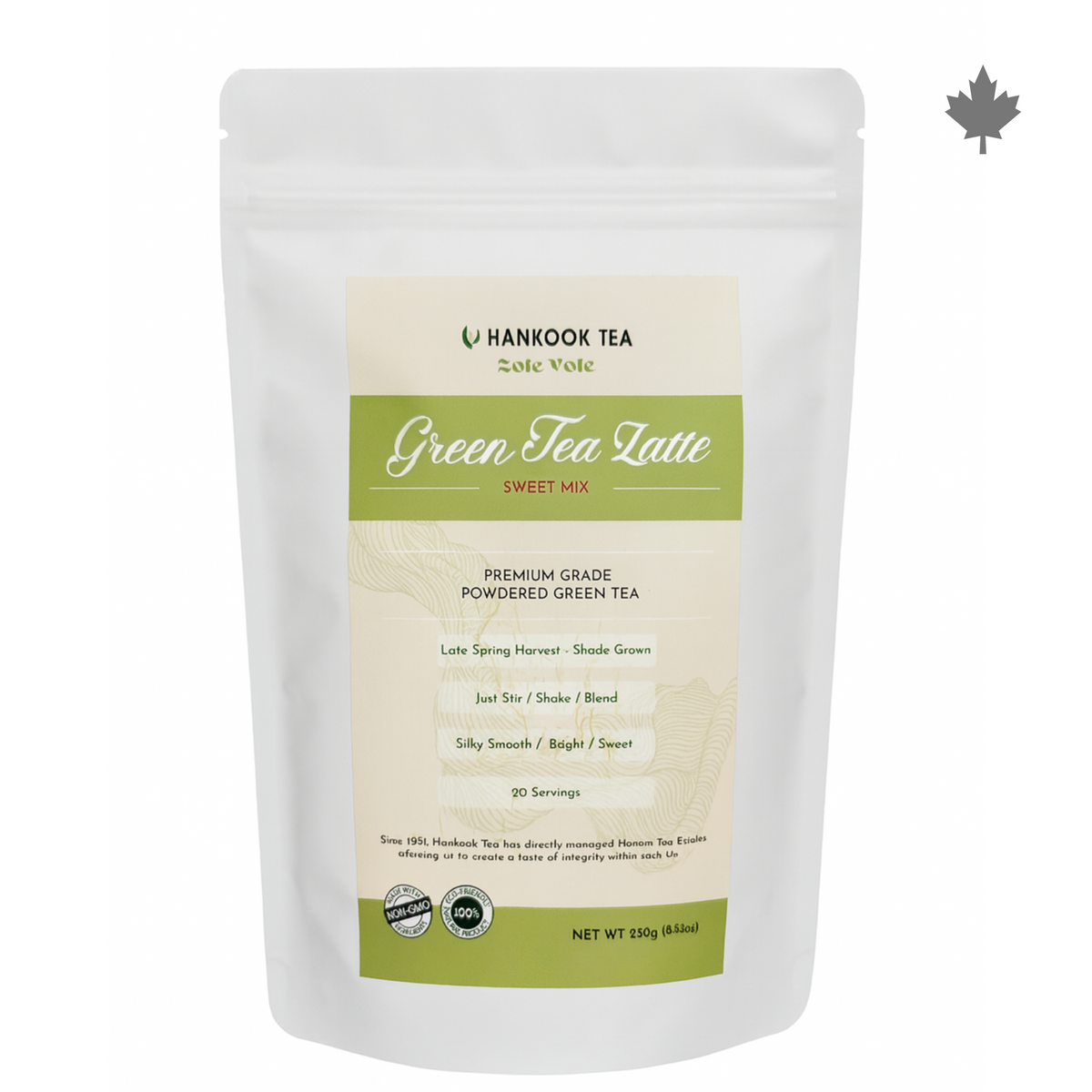 Green Tea Latte - Sweet Mix Powder [250g polybag]