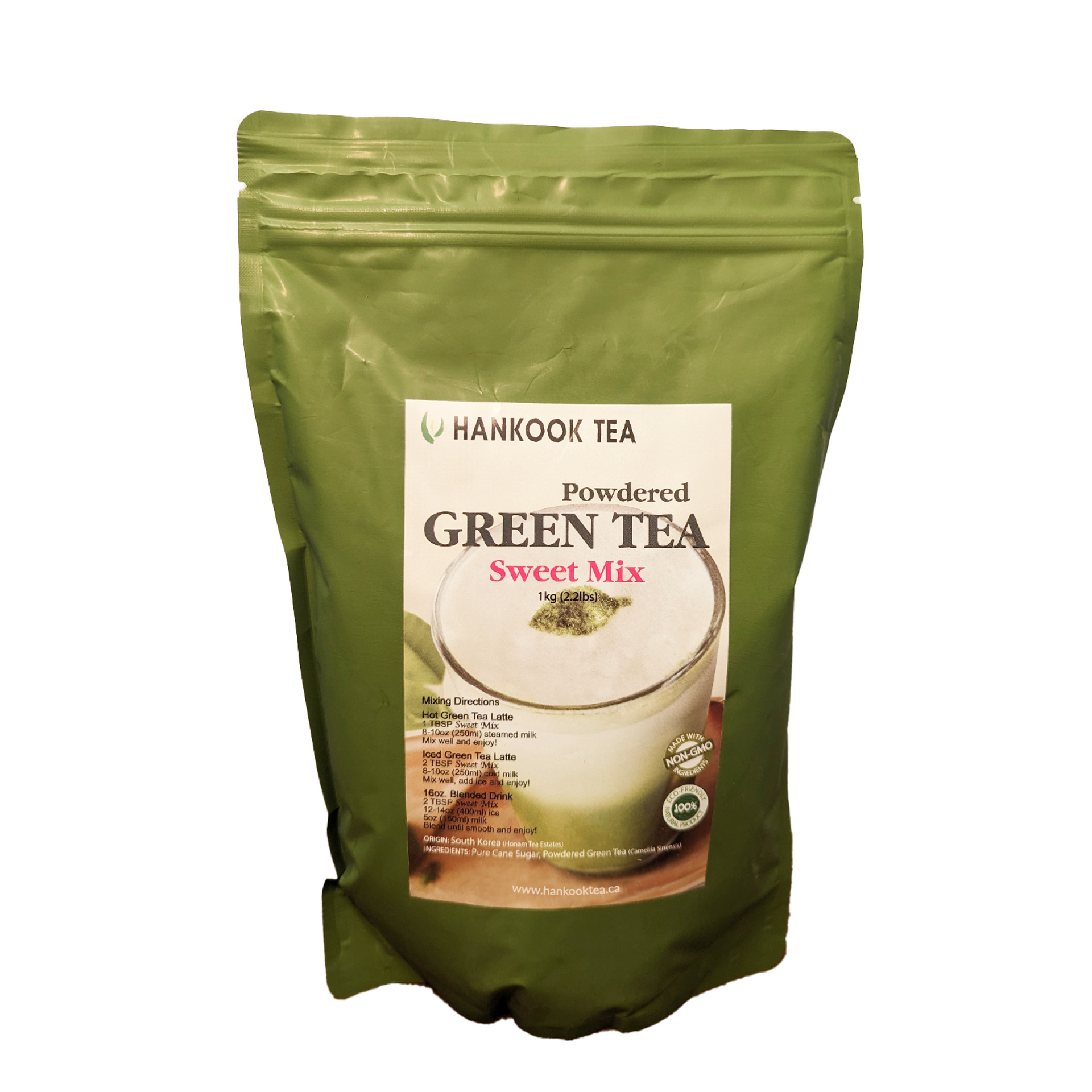 Green Tea Latte - Sweet Mix Powder [1kg polybag]