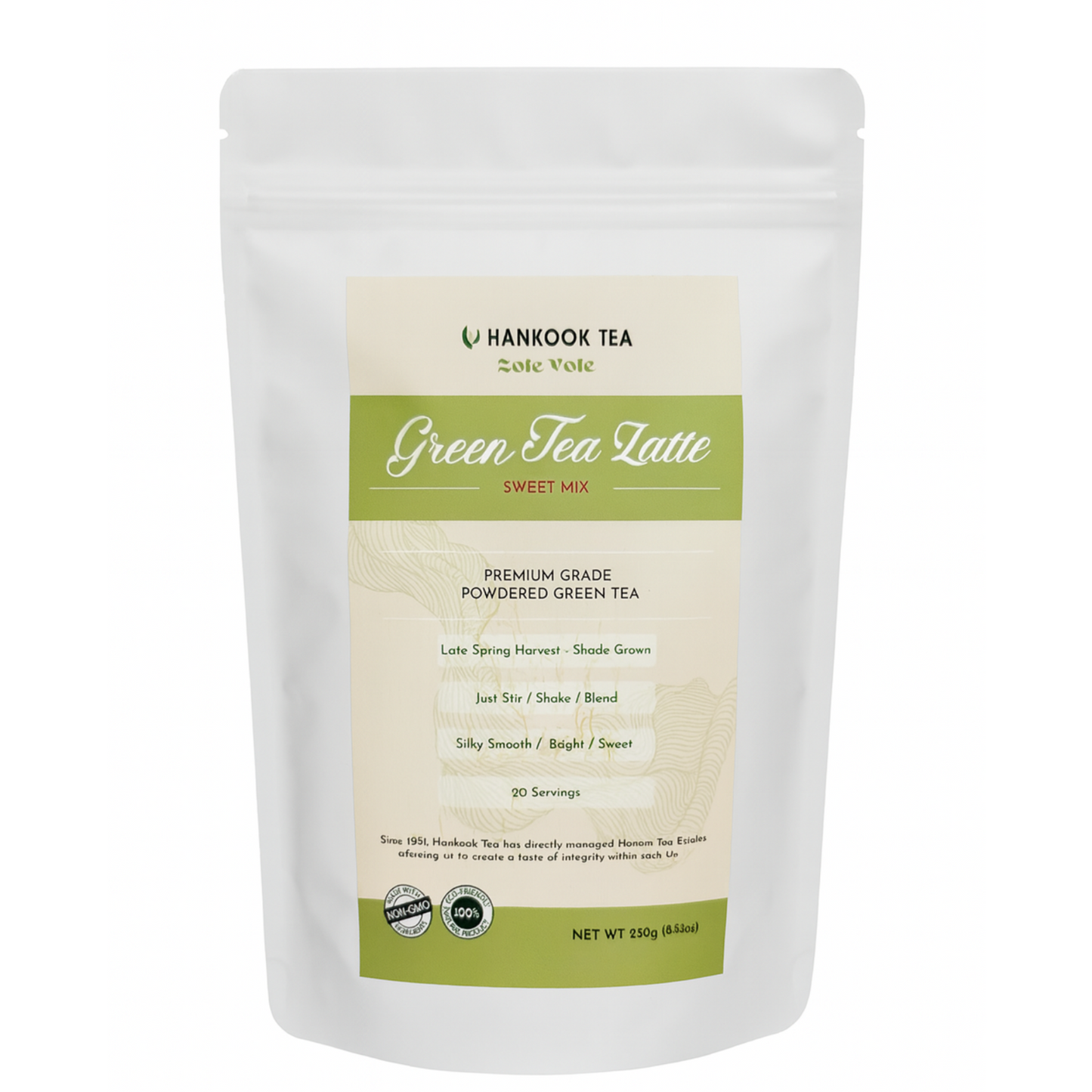 Green Tea Latte - Sweet Mix Powder [250g polybag]